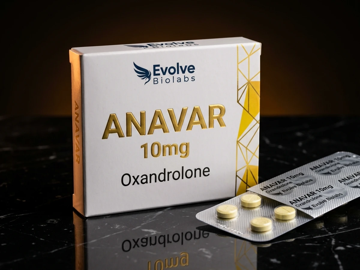 Trident Labs Anavar Oxandrolone 10mg 100 tablets in blister pack with packaging.